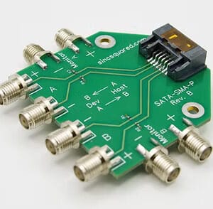 Serial ATA (SATA) to SMA Breakout Board (8 SMA Connectors)